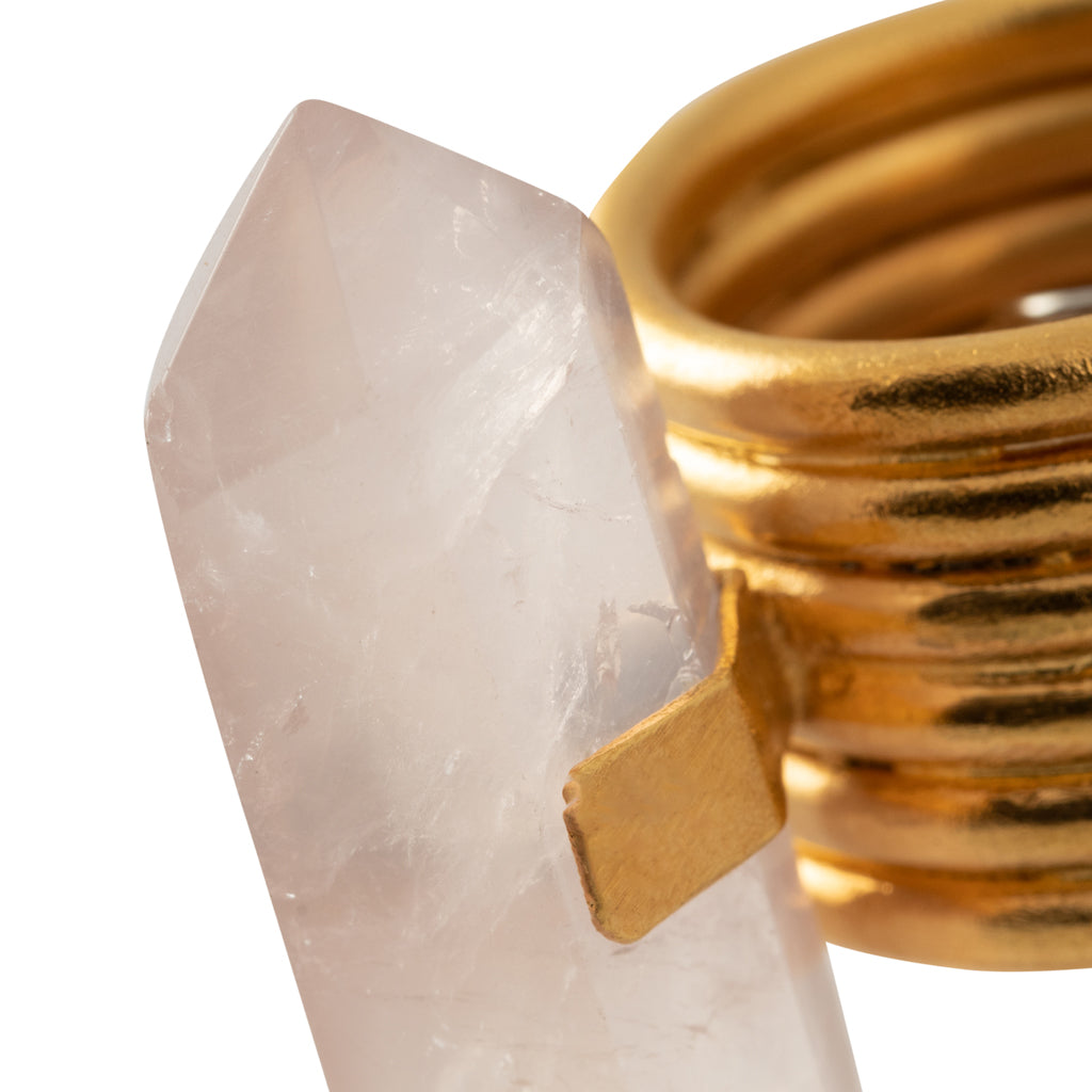 Zoe Ring Pink Quartz