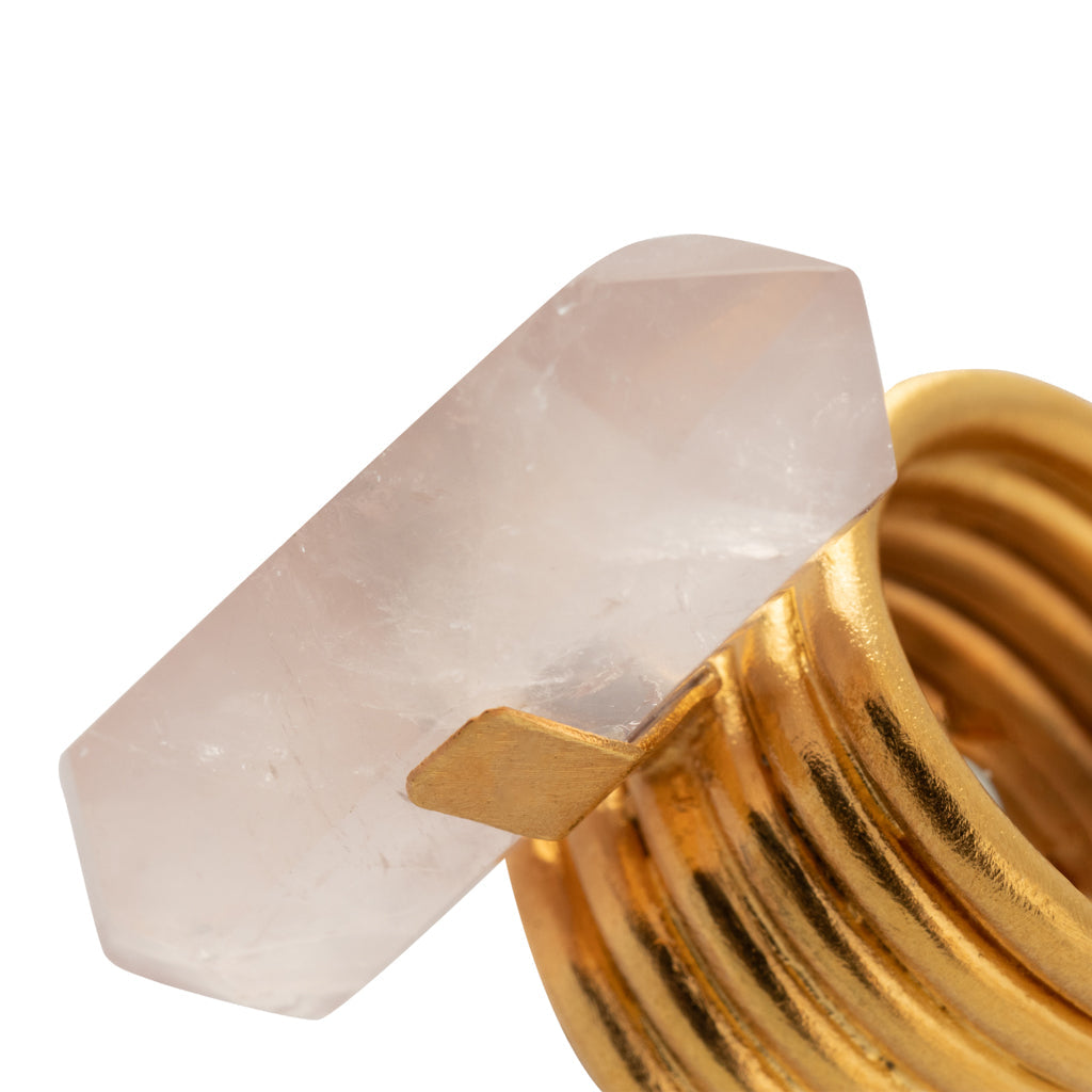 Zoe Ring Pink Quartz