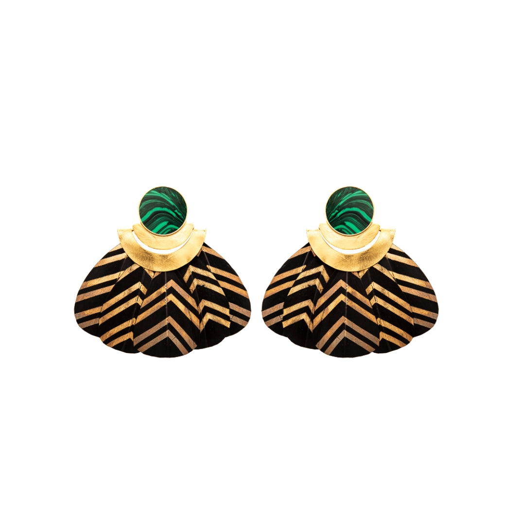 Kukulcan Black Earrings