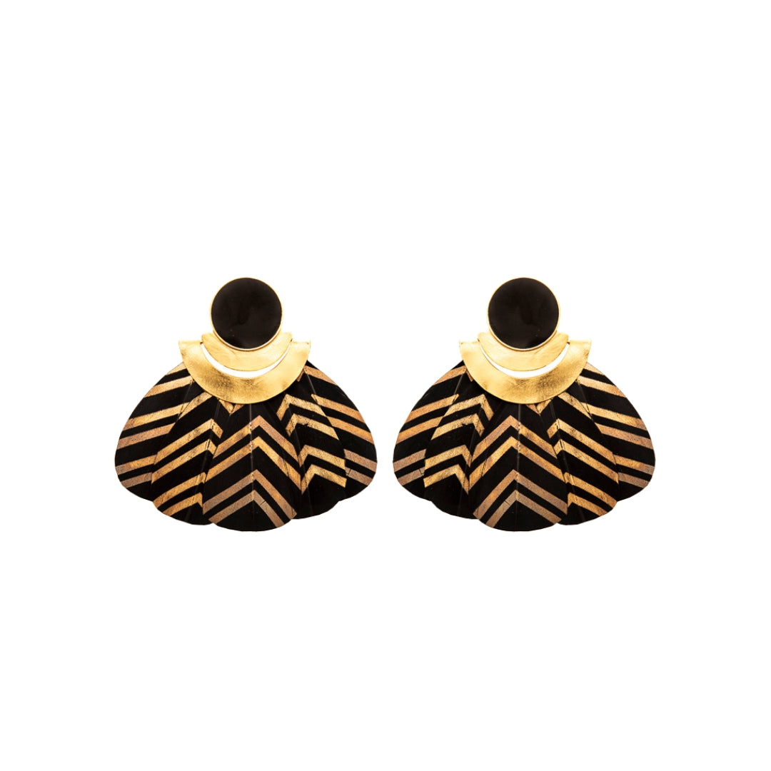 Kukulcan Black Earrings