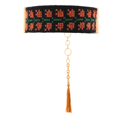 Orange Qarnabeet Choker