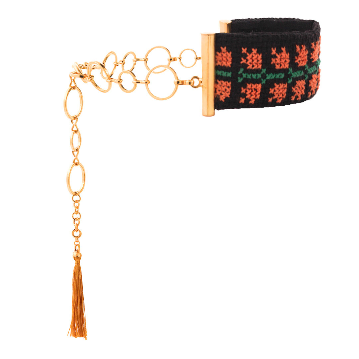 Orange Qarnabeet Choker