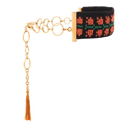 Orange Qarnabeet Choker