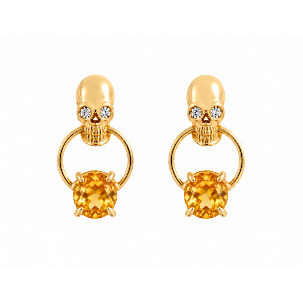 Dalam Earrings - Citrine